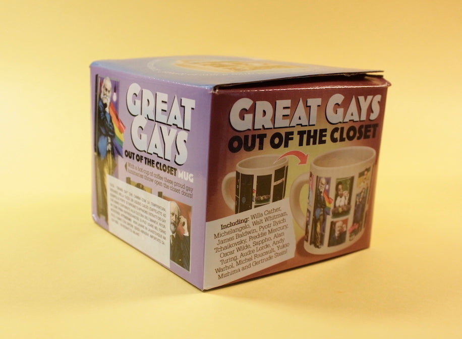 Tazza magica "Great Gays of History" confezione